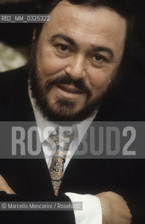 Opera singer Luciano Pavarott (about 1985) / Il tenore Luciano Pavarotti (1985 circa) - ©Marcello Mencarini/Rosebud2