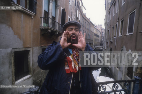 Venice, 1993. Tenor Luciano Pavarotti / Venezia, 1993. Il tenore Luciano Pavarotti - ©Marcello Mencarini/Rosebud2