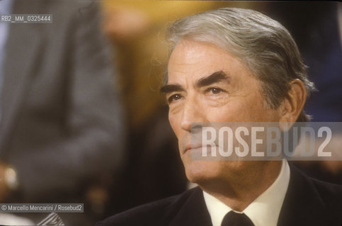 Rome, 1983. American actor Gregory Peck / Roma, 1983. Lattore americano Gregory Peck - ©Marcello Mencarini/Rosebud2