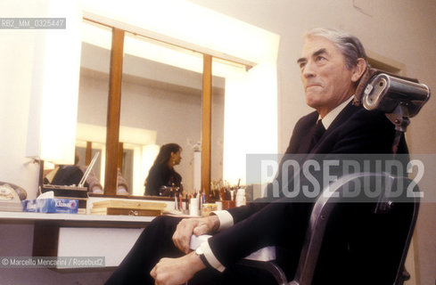 Rome, 1983. American actor Gregory Peck / Roma, 1983. Lattore americano Gregory Peck - ©Marcello Mencarini/Rosebud2