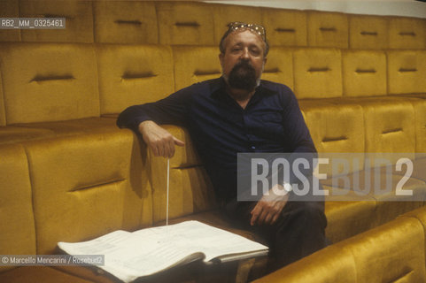 Rome, 1982. Polish conductor and composer Krzysztof Penderecki / Roma, 1982. Krzysztof Penderecki, direttore dorchestra e compositore - ©Marcello Mencarini/Rosebud2