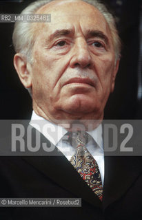 Israeli politician Shimon Peres, 1999 / Il politico israeliano Shimon Peres, 1999 - ©Marcello Mencarini/Rosebud2