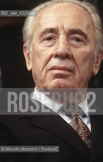 Israeli politician Shimon Peres, 1999 / Il politico israeliano Shimon Peres, 1999 - ©Marcello Mencarini/Rosebud2