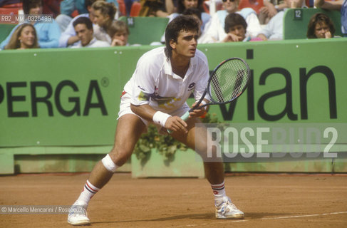 Rome, 1989. Argentine tennis player Guillermo Perez Roldan / Roma, 1989. il tennista argentino Guillermo perez Roldan - ©Marcello Mencarini/Rosebud2