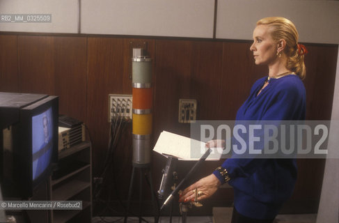 Rome, 1983. Italian TV announcer Paola Perissi / Roma, 1983. Lannunciatrice televisiva Paola Perissi - ©Marcello Mencarini/Rosebud2