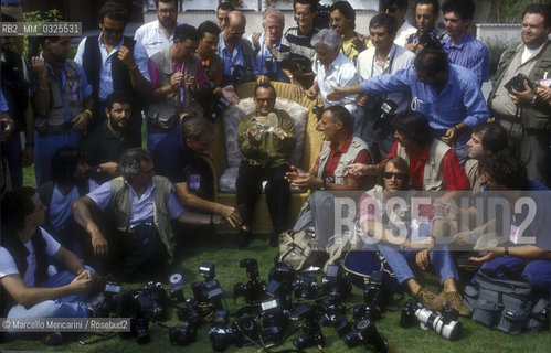 Venice Lido, Venice Film Festival 1992. American actor Joe Pesci at photo call / JLido di venezia, Mostra del Cinema di Venezia 1992. Lattore Joe Pesci al photo call - ©Marcello Mencarini/Rosebud2