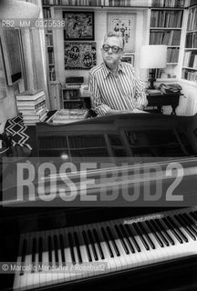 Rome, 1979. Italian composer Goffredo Petrassi in his home / Roma, 1979. Il compositore Goffredo Petrassi nella sua casa - ©Marcello Mencarini/Rosebud2