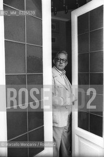 Rome, 1979. Italian composer Goffredo Petrassi on the door of his home / Roma, 1979. Il compositore Goffredo Petrassi sulla porta della sua casa - ©Marcello Mencarini/Rosebud2