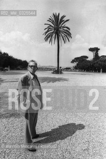 Rome, 1979. Italian composer Goffredo Petrassi at Villa Borghese / Roma, 1979. Il compositore Goffredo Petrassi a villa Borghese - ©Marcello Mencarini/Rosebud2