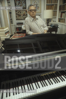 Rome, 1979. Italian composer Goffredo Petrassi in his home / Roma, 1979. Il compositore Goffredo Petrassi nella sua casa - ©Marcello Mencarini/Rosebud2