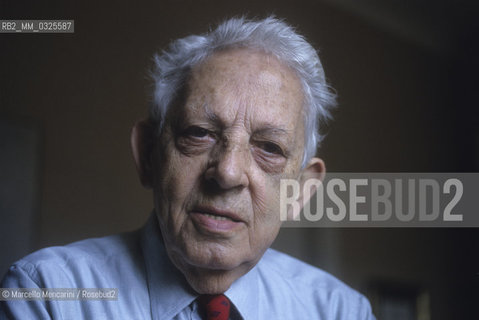 Rome, 1994. Italian composer Goffredo Petrassi / Roma, 1994. Il compositore Goffredo Petrassi - ©Marcello Mencarini/Rosebud2