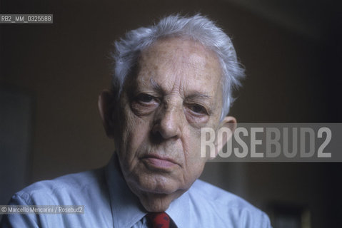 Rome, 1994. Italian composer Goffredo Petrassi / Roma, 1994. Il compositore Goffredo Petrassi - ©Marcello Mencarini/Rosebud2