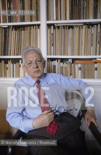 Rome, 1994. Italian composer Goffredo Petrassi in his home / Roma, 1994. Il compositore Goffredo Petrassi nella sua casa - ©Marcello Mencarini/Rosebud2