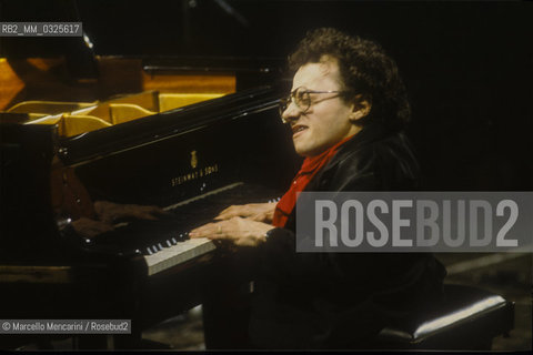 French Jazz pianist Michel Petrucciani (about 1985) / Il pianista jazz Michel Petrucciani (1985 circa) - ©Marcello Mencarini/Rosebud2