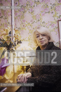 Milan, 1980. Italian writer and journalist Luciana Peverelli in her home / Milano, 1980. La scrittrice e giornalista Luciana Peverelli nella sua casa - ©Marcello Mencarini/Rosebud2