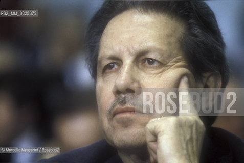 Politician Flaminio Piccoli, member of the Italian Christian Democracy party (about 1988) / Il politico democristiano Flaminio Piccoli (1988 circa) - ©Marcello Mencarini/Rosebud2