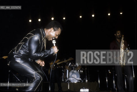 Soul singer Wilson Pickett, about 1980 / Il cantante soul Wilson Pickett, 1980 circa- ©Marcello Mencarini/Rosebud2