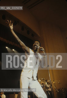 Soul singer Wilson Pickett, about 1980 / Il cantante soul Wilson Pickett, 1980 circa- ©Marcello Mencarini/Rosebud2