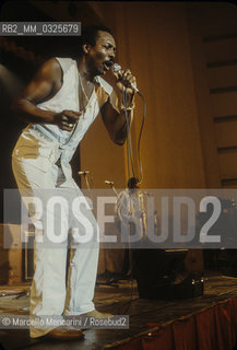 Soul singer Wilson Pickett, about 1980 / Il cantante soul Wilson Pickett, 1980 circa- ©Marcello Mencarini/Rosebud2