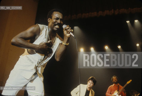 Soul singer Wilson Pickett, about 1980 / Il cantante soul Wilson Pickett, 1980 circa- ©Marcello Mencarini/Rosebud2