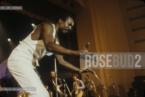 Soul singer Wilson Pickett, about 1980 / Il cantante soul Wilson Pickett, 1980 circa- ©Marcello Mencarini/Rosebud2