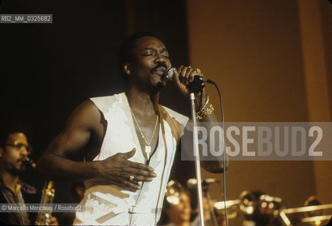 Soul singer Wilson Pickett, about 1980 / Il cantante soul Wilson Pickett, 1980 circa- ©Marcello Mencarini/Rosebud2