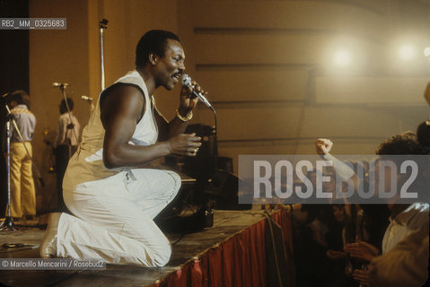 Soul singer Wilson Pickett, about 1980 / Il cantante soul Wilson Pickett, 1980 circa- ©Marcello Mencarini/Rosebud2