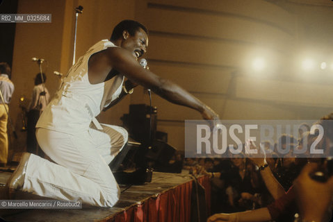 Soul singer Wilson Pickett, about 1980 / Il cantante soul Wilson Pickett, 1980 circa- ©Marcello Mencarini/Rosebud2