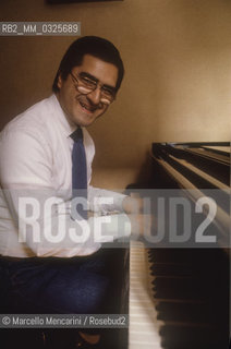 Italian jazz pianist Enrico Pieranunzi (about 1988) / Il pianista jazz Enrico pieranunzi (1988 circa) - ©Marcello Mencarini/Rosebud2