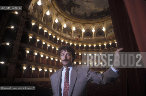 Rome, 1989. Theater manager Ferdinando Pinto in Rome Opera House directed by himself / Roma, 1989. Il manager teatrale Ferdinando nel teatro dellopera di Roma da lui diretto - ©Marcello Mencarini/Rosebud2