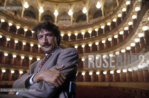 Rome, 1989. Theater manager Ferdinando Pinto in Rome Opera House directed by himself / Roma, 1989. Il manager teatrale Ferdinando nel teatro dellopera di Roma da lui diretto - ©Marcello Mencarini/Rosebud2