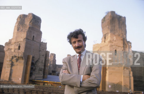 Rome, 1989. Theater manager Ferdinando Pinto at Baths of Caracalla / Rome, 1989. Il manager teatrale Ferdinando Pinto alle Terme di Caracalla - ©Marcello Mencarini/Rosebud2