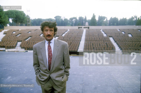 Rome, 1989. Theater manager Ferdinando Pinto at Baths of Caracalla / Rome, 1989. Il manager teatrale Ferdinando Pinto alle Terme di Caracalla - ©Marcello Mencarini/Rosebud2