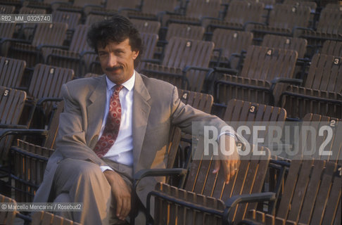 Rome, 1989. Theater manager Ferdinando Pinto at Baths of Caracalla / Rome, 1989. Il manager teatrale Ferdinando Pinto alle Terme di Caracalla - ©Marcello Mencarini/Rosebud2