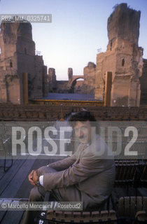 Rome, 1989. Theater manager Ferdinando Pinto at Baths of Caracalla / Rome, 1989. Il manager teatrale Ferdinando Pinto alle Terme di Caracalla - ©Marcello Mencarini/Rosebud2