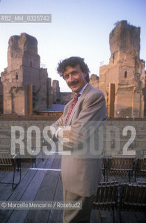 Rome, 1989. Theater manager Ferdinando Pinto at Baths of Caracalla / Rome, 1989. Il manager teatrale Ferdinando Pinto alle Terme di Caracalla - ©Marcello Mencarini/Rosebud2