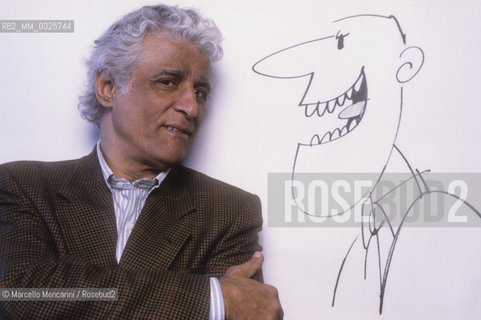 Brazilian cartoonist Ziraldo Alves Pinto (1990) / il disegnatore Brasiliano Ziraldo Alves Pinto (1990) - ©Marcello Mencarini/Rosebud2