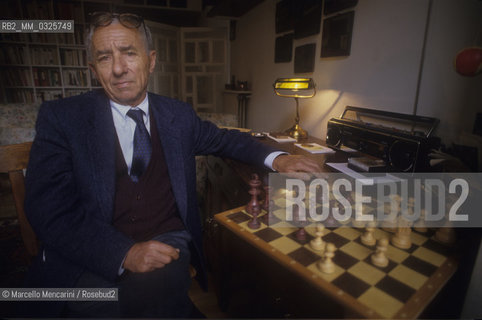 Rome, 1991. Italian journalist Luigi Pintor / Roma, 1991. Il giornalista Luigi Pintor - ©Marcello Mencarini/Rosebud2