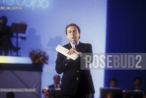 Italian TV presenter Daniele Piombi, 1986 / Il presentatore TV Daniele Piombi, 1986 - ©Marcello Mencarini/Rosebud2