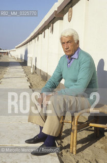 Venice Lido, Venice Film Festival 1986. Italian scriptwriter Ugo Pirro / Lido di Venezia, Mostra del Cinema di Venezia 1986. Lo sceneggiatore Ugo Pirro - ©Marcello Mencarini/Rosebud2