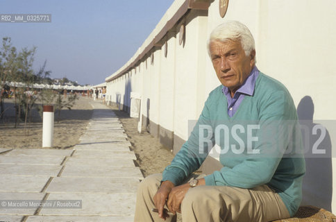 Venice Lido, Venice Film Festival 1986. Italian scriptwriter Ugo Pirro / Lido di Venezia, Mostra del Cinema di Venezia 1986. Lo sceneggiatore Ugo Pirro - ©Marcello Mencarini/Rosebud2