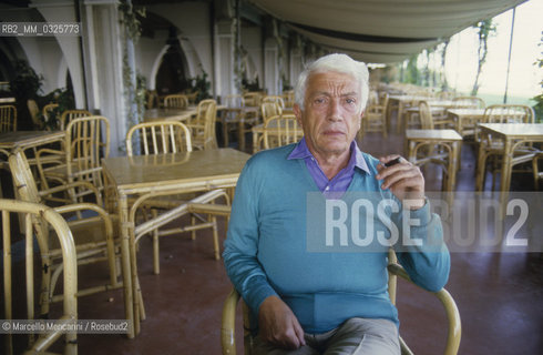 Venice Lido, Venice Film Festival 1986. Italian scriptwriter Ugo Pirro / Lido di Venezia, Mostra del Cinema di Venezia 1986. Lo sceneggiatore Ugo Pirro - ©Marcello Mencarini/Rosebud2