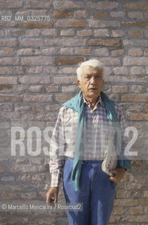 Venice Lido, Venice Film Festival 1986. Italian scriptwriter Ugo Pirro / Lido di Venezia, Mostra del Cinema di Venezia 1986. Lo sceneggiatore Ugo Pirro - ©Marcello Mencarini/Rosebud2