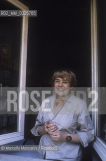 Rome, 1980. Literary critic, writer and Italian translator of the Beat Generation writers Fernanda Pivano in his home / Roma, 1980. La scrittrice, critica letteraria e traduttrice degli scrittori della Beat Generation Fernanda Pivano nella sua casa - ©Marcello Mencarini/Rosebud2