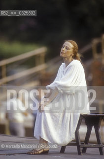 Rome, Baths of Caracalla, 1984. Russian ballet dancer Maja Plisetskaja / Roma, Terme di Caracalla 1984. La ballerina russa Maja Plissetskaja - ©Marcello Mencarini/Rosebud2