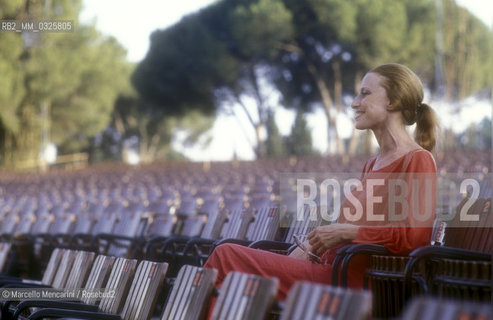 Rome, Baths of Caracalla, 1984. Russian ballet dancer Maja Plisetskaja / Roma, Terme di Caracalla 1984. La ballerina russa Maja Plissetskaja - ©Marcello Mencarini/Rosebud2