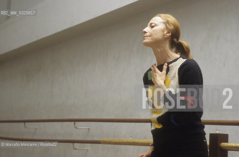 Rome Opera House, 1984. Russian ballet dancer Maja Plisetskaja during a training / Teatro dellOpera di Roma 1984. La ballerina russa Maja Plissetskaja durante un allenamento - ©Marcello Mencarini/Rosebud2