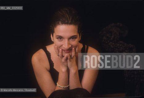 Rome, 1998. Portuguese fado singer-songwriter Dulce Pontes / Roma, 1998. La cantante di fado Dulce Pontes - ©Marcello Mencarini/Rosebud2