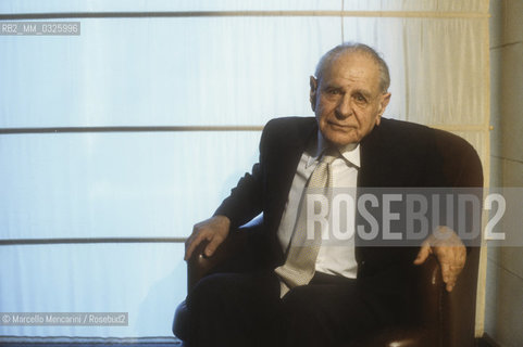 Austro-British philosopher Karl Raimund Popper (about 1990) / Il filosofo Karl Raimund Popper (1990 circa) - ©Marcello Mencarini/Rosebud2