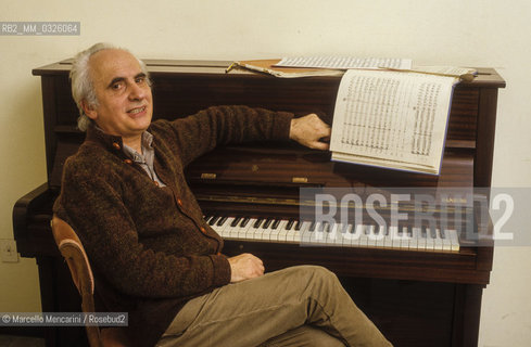 Italian conductor Massimo Pradella, about 1985 / Il direttore dorchestra Massimo Pradella, 1985 circa - ©Marcello Mencarini/Rosebud2